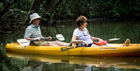 Vic and Sue kayaking in the mangroves